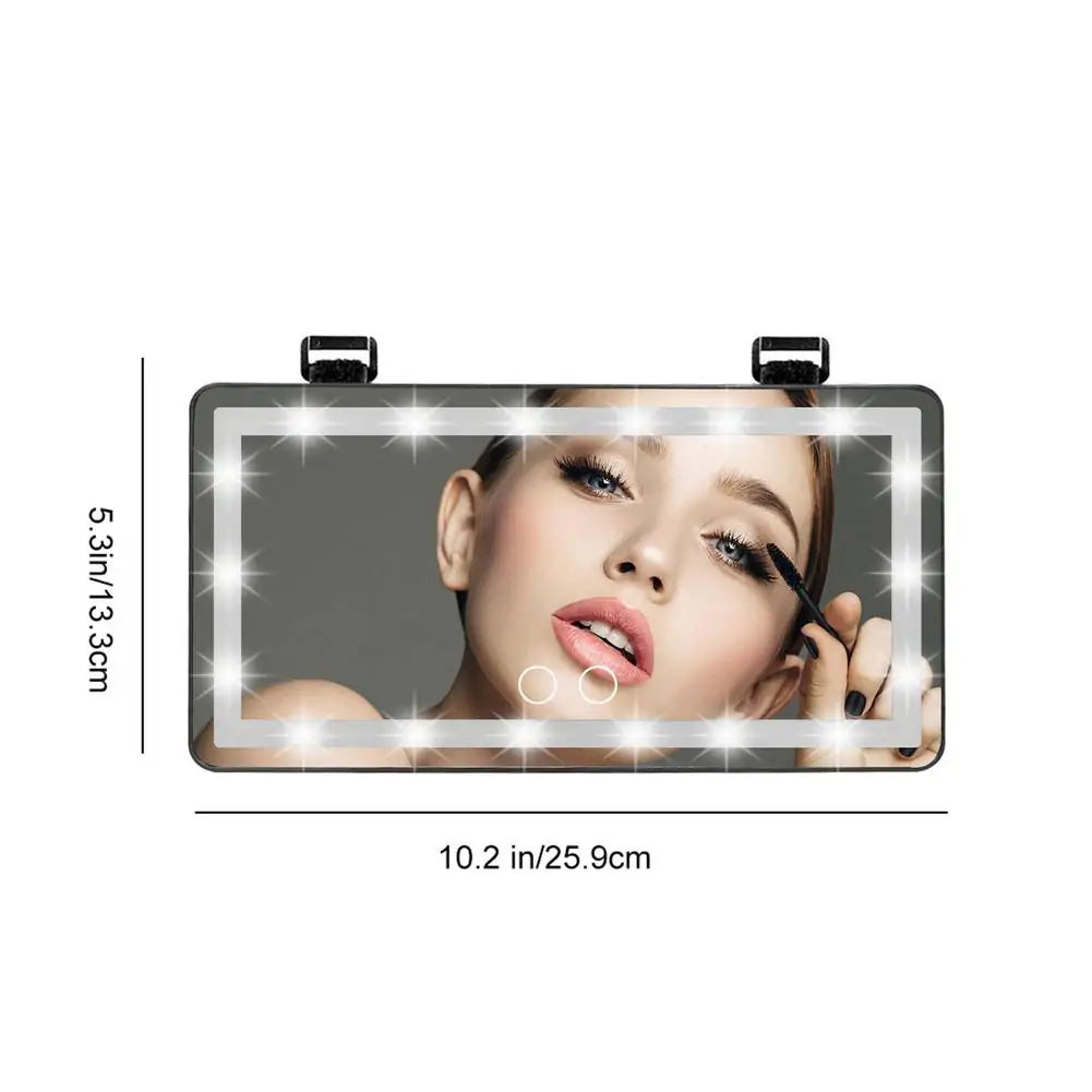 Car LED Makeup Mirror